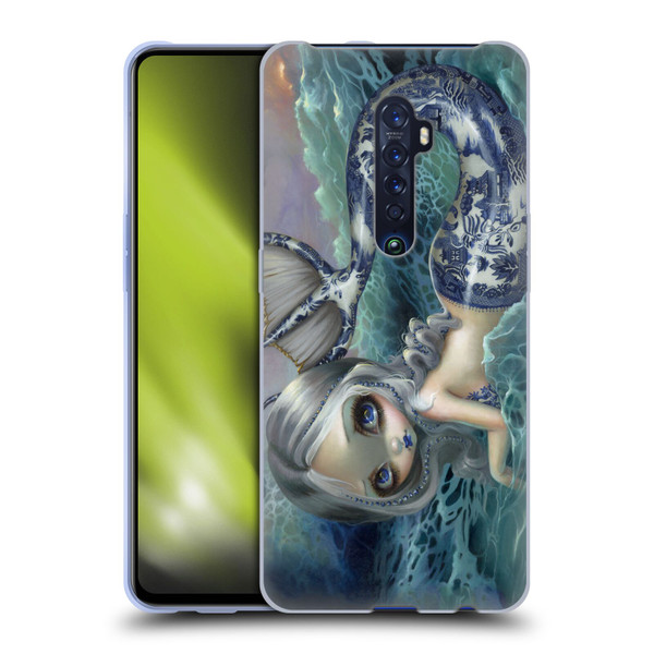 Strangeling Mermaid Blue Willow Tail Soft Gel Case for OPPO Reno 2