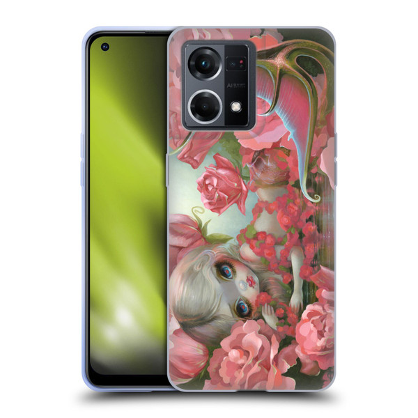 Strangeling Mermaid Roses Soft Gel Case for OPPO Reno8 4G