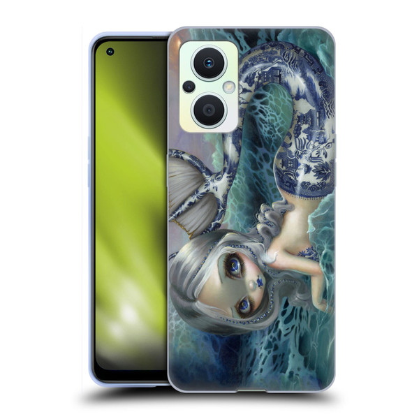 Strangeling Mermaid Blue Willow Tail Soft Gel Case for OPPO Reno8 Lite