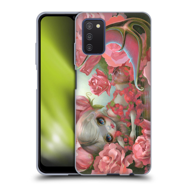 Strangeling Mermaid Roses Soft Gel Case for Samsung Galaxy A03s (2021)