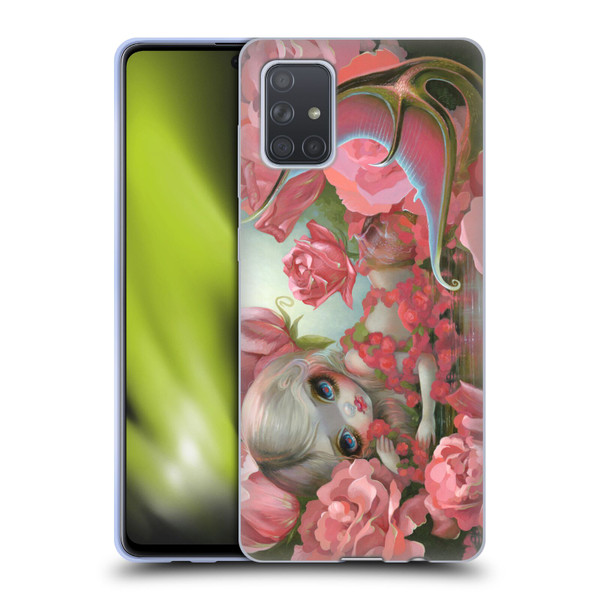 Strangeling Mermaid Roses Soft Gel Case for Samsung Galaxy A71 (2019)