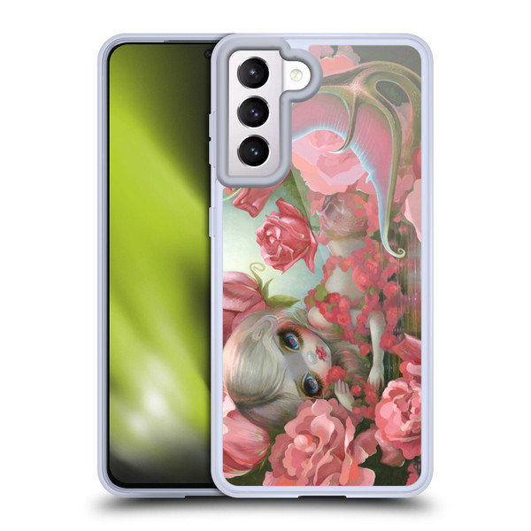 Strangeling Mermaid Roses Soft Gel Case for Samsung Galaxy S21 5G