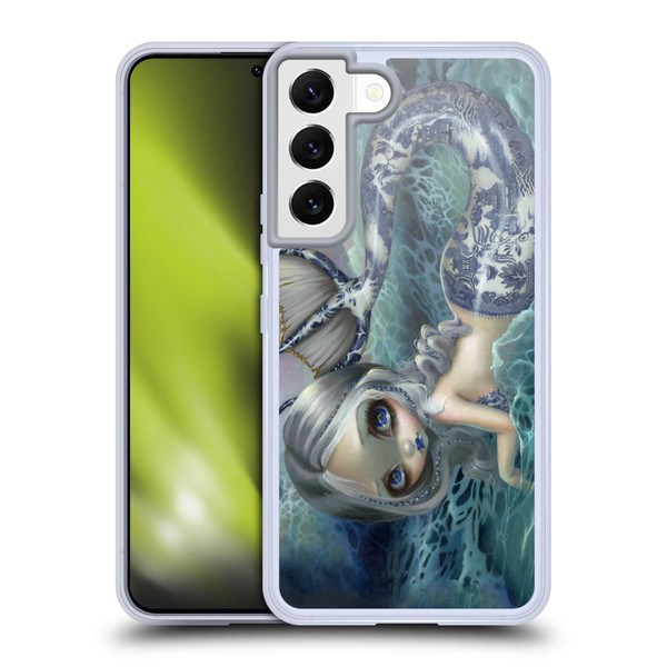 Strangeling Mermaid Blue Willow Tail Soft Gel Case for Samsung Galaxy S22 5G