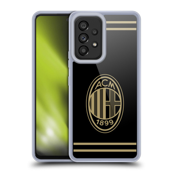 AC Milan Crest Black And Gold Soft Gel Case for Samsung Galaxy A53 5G (2022)