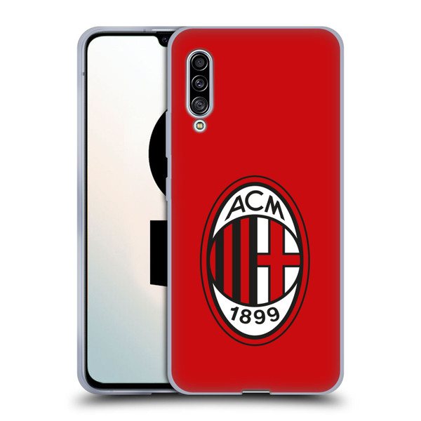 AC Milan Crest Full Colour Red Soft Gel Case for Samsung Galaxy A90 5G (2019)
