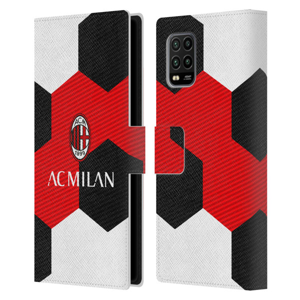 AC Milan Crest Ball Leather Book Wallet Case Cover For Xiaomi Mi 10 Lite 5G