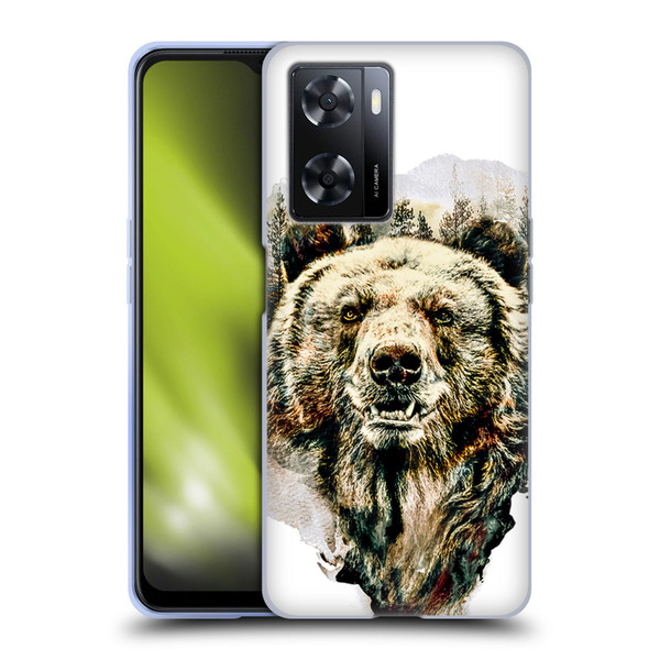 Riza Peker Animals Bear Soft Gel Case for OPPO A57s