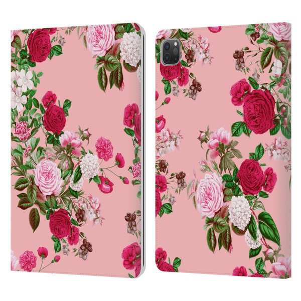 Riza Peker Florals Romance Leather Book Wallet Case Cover For Apple iPad Pro 11 2020 / 2021 / 2022