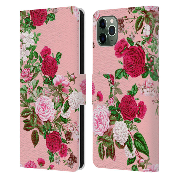 Riza Peker Florals Romance Leather Book Wallet Case Cover For Apple iPhone 11 Pro Max
