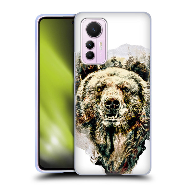 Riza Peker Animals Bear Soft Gel Case for Xiaomi 12 Lite