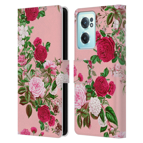 Riza Peker Florals Romance Leather Book Wallet Case Cover For OnePlus Nord CE 2 5G