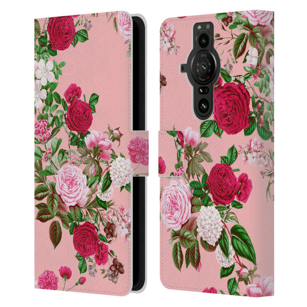 Riza Peker Florals Romance Leather Book Wallet Case Cover For Sony Xperia Pro-I