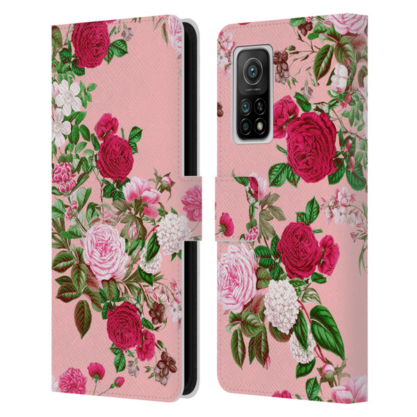 Riza Peker Florals Romance Leather Book Wallet Case Cover For Xiaomi Mi 10T 5G