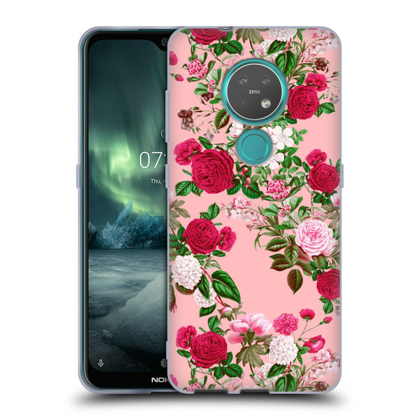 Riza Peker Florals Romance Soft Gel Case for Nokia 6.2 / 7.2