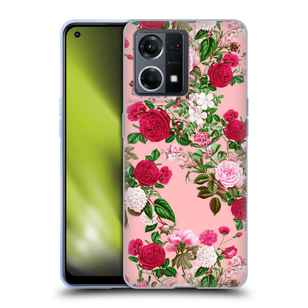 Riza Peker Florals Romance Soft Gel Case for OPPO Reno8 4G