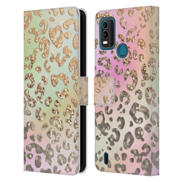 Monika Strigel Dreamland Gold Leopard Leather Book Wallet Case Cover For Nokia G11 Plus