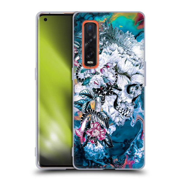 Riza Peker Skulls 9 Memento Mori Soft Gel Case for OPPO Find X2 Pro 5G