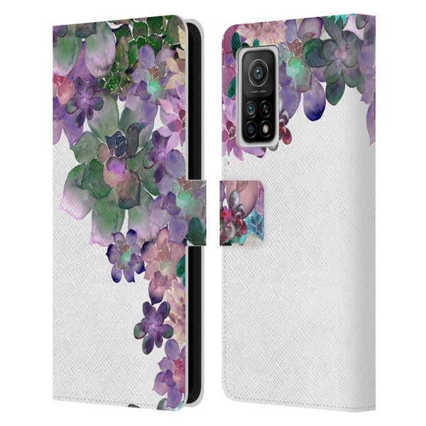 Monika Strigel My Garden Succulent Leather Book Wallet Case Cover For Xiaomi Mi 10T 5G