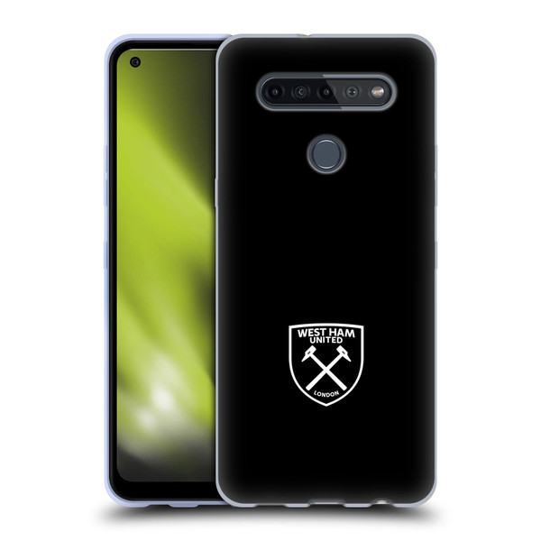 West Ham United FC Crest White Logo Soft Gel Case for LG K51S