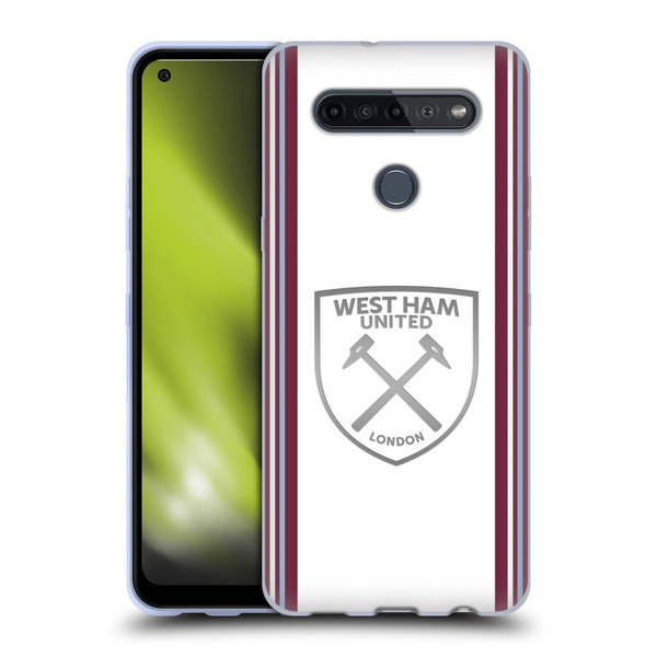 West Ham United FC 2023/24 Crest Kit Away Soft Gel Case for LG K51S