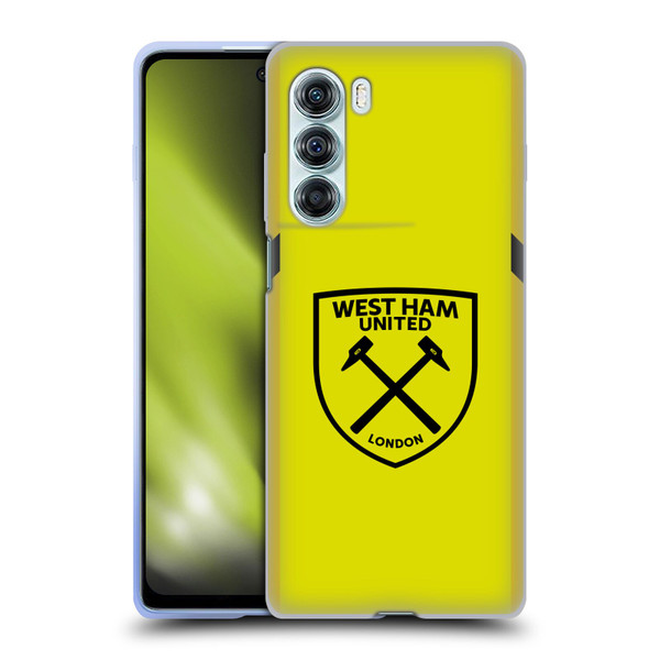 West Ham United FC 2023/24 Crest Kit Away Goalkeeper Soft Gel Case for Motorola Edge S30 / Moto G200 5G