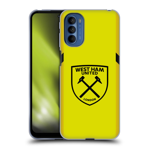 West Ham United FC 2023/24 Crest Kit Away Goalkeeper Soft Gel Case for Motorola Moto G41