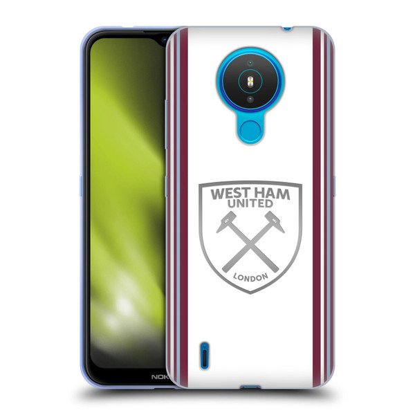 West Ham United FC 2023/24 Crest Kit Away Soft Gel Case for Nokia 1.4