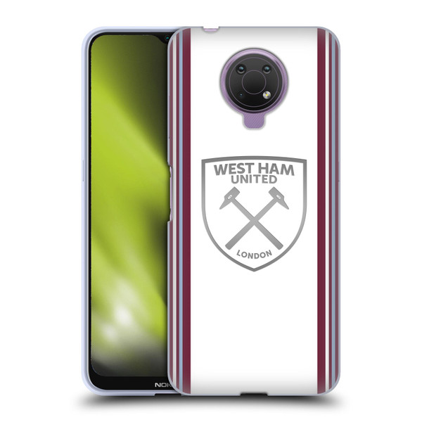 West Ham United FC 2023/24 Crest Kit Away Soft Gel Case for Nokia G10