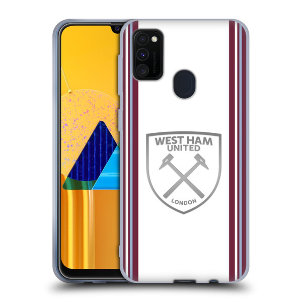 West Ham United FC 2023/24 Crest Kit Away Soft Gel Case for Samsung Galaxy M30s (2019)/M21 (2020)