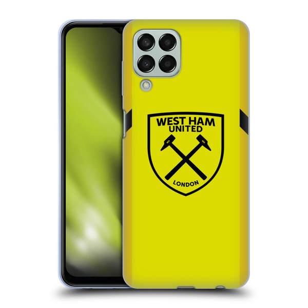 West Ham United FC 2023/24 Crest Kit Away Goalkeeper Soft Gel Case for Samsung Galaxy M33 (2022)