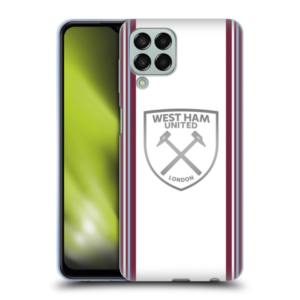 West Ham United FC 2023/24 Crest Kit Away Soft Gel Case for Samsung Galaxy M33 (2022)