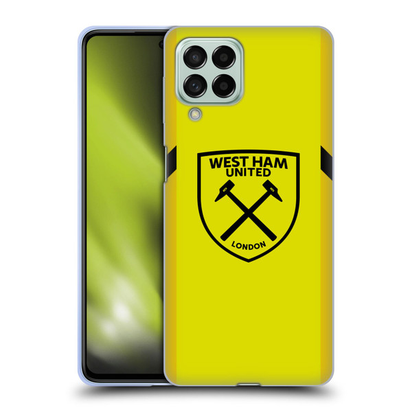 West Ham United FC 2023/24 Crest Kit Away Goalkeeper Soft Gel Case for Samsung Galaxy M53 (2022)