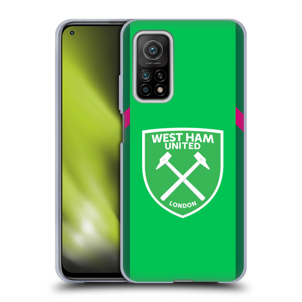 West Ham United FC 2023/24 Crest Kit Home Goalkeeper Soft Gel Case for Xiaomi Mi 10T 5G