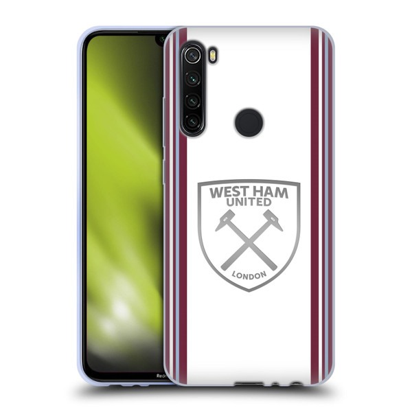 West Ham United FC 2023/24 Crest Kit Away Soft Gel Case for Xiaomi Redmi Note 8T