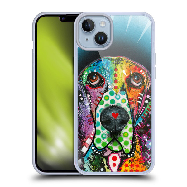 Dean Russo Dogs Hound Soft Gel Case for Apple iPhone 14 Plus