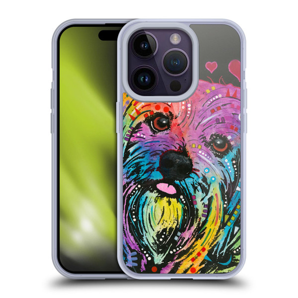 Dean Russo Dogs Yorkie Soft Gel Case for Apple iPhone 14 Pro