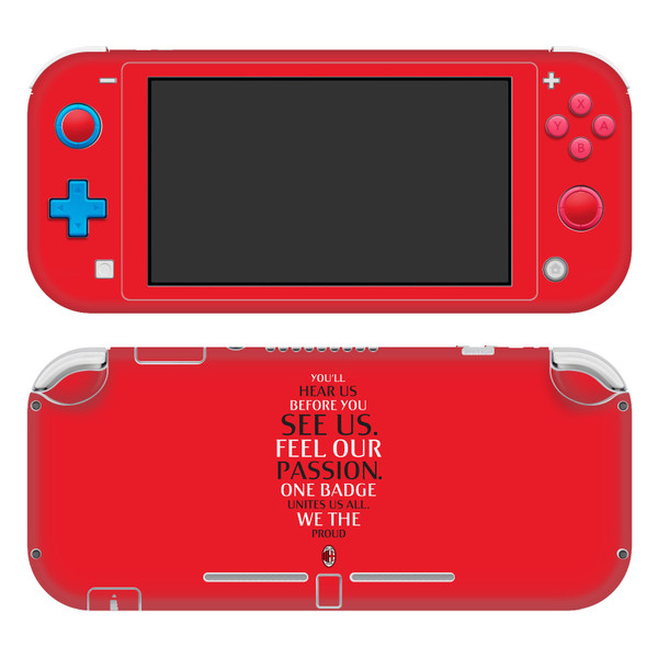 AC Milan Art Typography Vinyl Sticker Skin Decal Cover for Nintendo Switch Lite