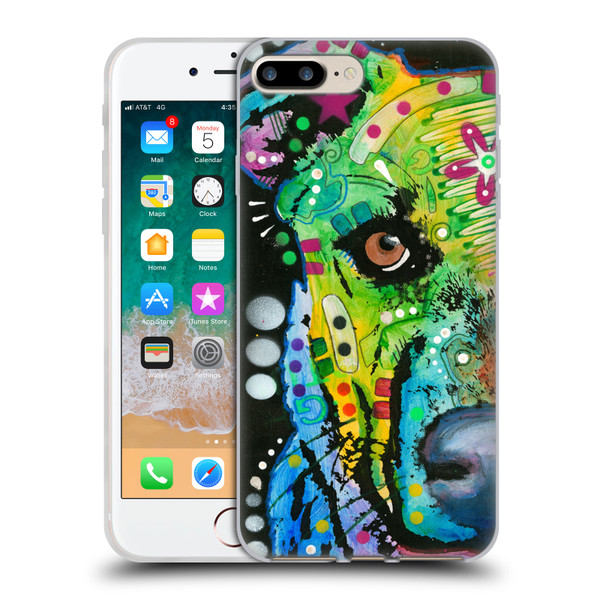 Dean Russo Dogs Bulldog Soft Gel Case for Apple iPhone 7 Plus / iPhone 8 Plus