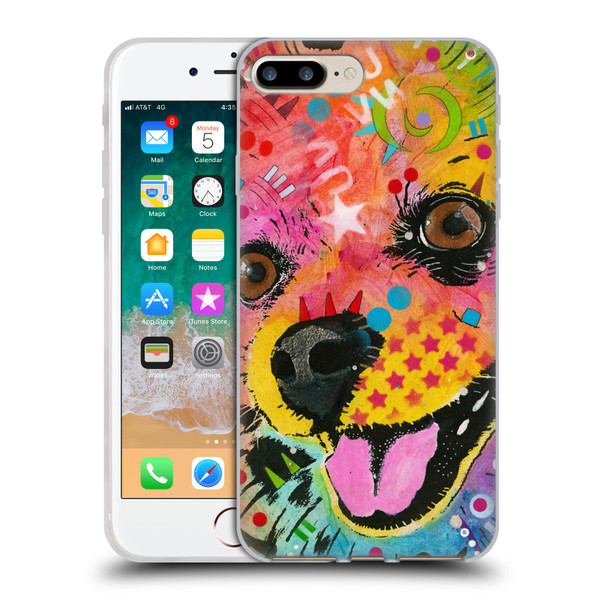 Dean Russo Dogs Pomeranian Soft Gel Case for Apple iPhone 7 Plus / iPhone 8 Plus