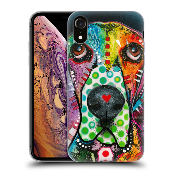 Dean Russo Dogs Hound Soft Gel Case for Apple iPhone XR