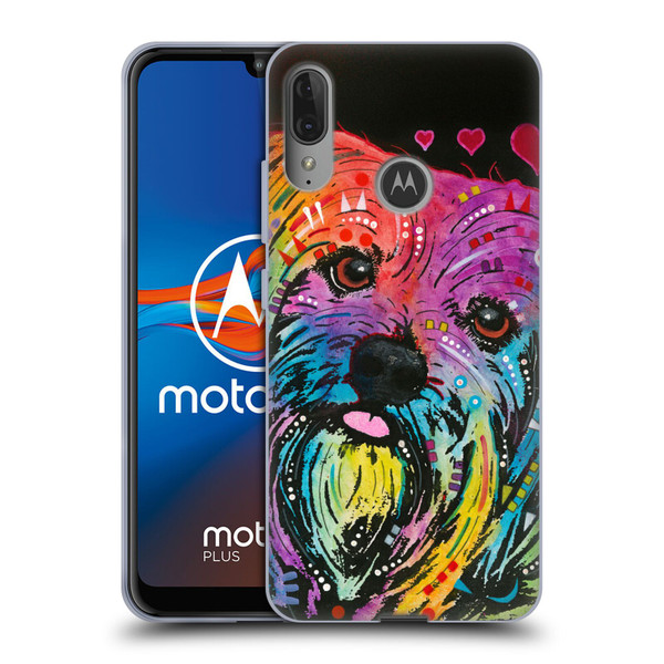 Dean Russo Dogs Yorkie Soft Gel Case for Motorola Moto E6 Plus