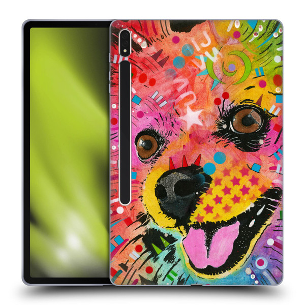 Dean Russo Dogs Pomeranian Soft Gel Case for Samsung Galaxy Tab S8 Plus