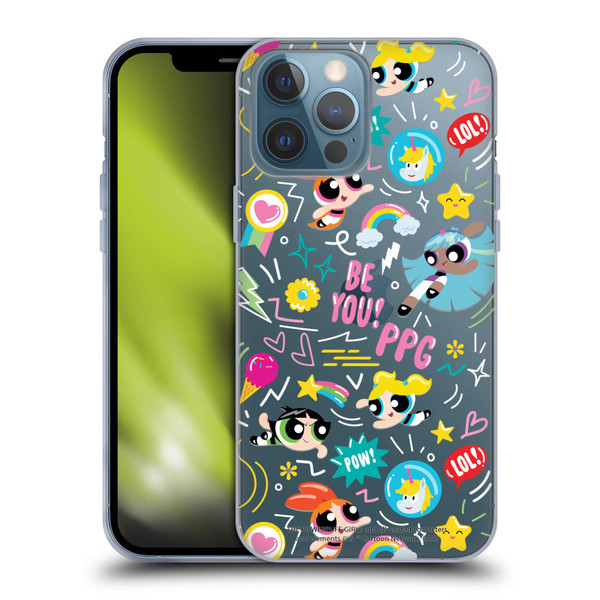 The Powerpuff Girls Graphics Icons Soft Gel Case for Apple iPhone 13 Pro Max