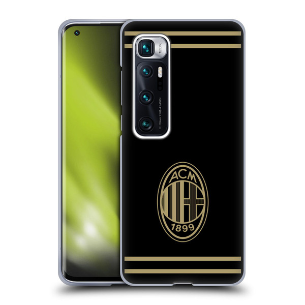 AC Milan Crest Black And Gold Soft Gel Case for Xiaomi Mi 10 Ultra 5G
