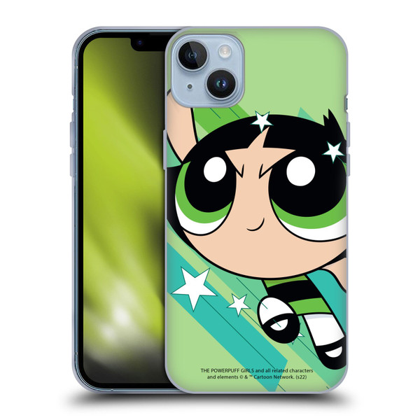 The Powerpuff Girls Graphics Buttercup Soft Gel Case for Apple iPhone 14 Plus