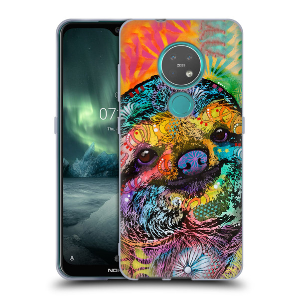 Dean Russo Wildlife 3 Sloth Soft Gel Case for Nokia 6.2 / 7.2