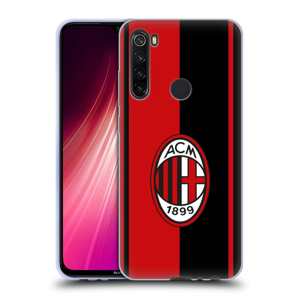 AC Milan Crest Red And Black Soft Gel Case for Xiaomi Redmi Note 8T