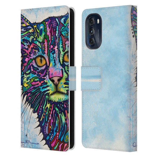 Dean Russo Cats Diligence Leather Book Wallet Case Cover For Motorola Moto G (2022)