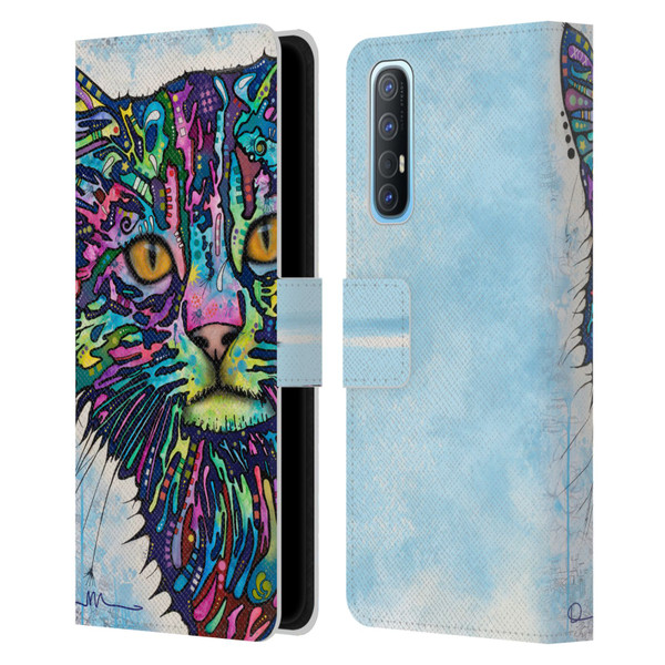 Dean Russo Cats Diligence Leather Book Wallet Case Cover For OPPO Find X2 Neo 5G