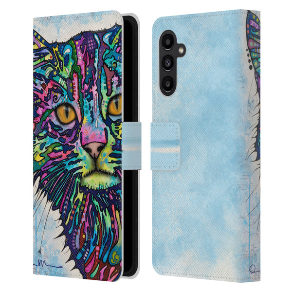 Dean Russo Cats Diligence Leather Book Wallet Case Cover For Samsung Galaxy A13 5G (2021)